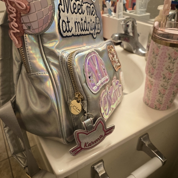 Stoney Clover Lane Shimmer Adult Mini Backpack Taylor Swift Inspired - Picture 4 of 8